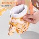 Kaooseen German quality heat insulation gloves, high temperature resistant, anti-scalding, thickened kitchen microwave oven special baking casserole, non-slip, cat heat insulation gloves, left hand