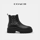 COACH Exclusive Direct Drop Women's Shoes Classic Logo Presbyopia LUCY Chelsea Boots Low Boots Versatile Light Luxury Gift Black 37.5