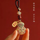 Couple style creative sand gold Ping An gourd key chain car key pendant men and women key chain Fulu gift Fulu gourd-key chain Fulu gourd Ping An