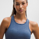Lululemon丨Ebb to Street women's short racer vest LW1CJUS twill blue S /6
