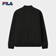 FILA Official Men's Woven Jacket 2025 Winter New Business Commuting Jacket Basic Casual Jacket True Black-BK L 175/96A/L