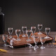 Liquor glass set, one-cup bullet shot glass, home restaurant glass shot glass, 6 pieces 16ml Maotai cup*12