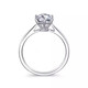 I Do platinum PT950 diamond ring for women, classic six-prong 1 carat cultivated diamond wedding ring, proposal, wedding gift for wife, classic six-prong 1 carat diamond size 12