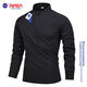NASA half turtleneck zip-up quick-drying long-sleeved T-shirt men's outdoor sports fitness running basketball training cycling jersey Y black M M recommended 110-125Jin Jin equals 0.5 kg