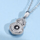 Meluxe Menai Yi Gourd Qingmeng PT950 Platinum Necklace Chinese Style Gourd Pendant Fulu Pendant Women's Birthday Gift About 3.6g (Silver Chain Free)