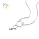 Chow Sang Sang birthday gift Pt950 platinum kitten pendant platinum necklace 86716N price 45 cm