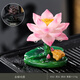 Color-changing tea pet ornaments can raise high-end creative Zen lotus golden toad tea play tea table tea table lucky tea accessories golden toad play dew