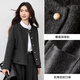 Shandubila short woolen coat for women winter women's high-end temperament single-breasted round neck double-sided woolen coat for small people