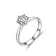 I Do platinum PT950 diamond ring for women, classic six-prong 1 carat cultivated diamond wedding ring, proposal, wedding gift for wife, classic six-prong 1 carat diamond size 12