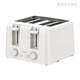 Jiaojing toaster household slice heating sandwich small fully automatic breakfast toaster toaster glossy white (four toasting slots) glossy white (without lid)