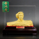 Dihongtang Orange Island Head Chairman Mao Statue Sand Gold Ornament Office Company Wine Frame Youth Chairman Sculpture Bust Gift Orange Island Youth Mao Zedong Large Size
