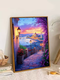 Qilicai City Night Szenerie Digitales Ölmalerei Iy Handmalerei Füllung und Färbung fortschrittlicher Kulissen Höllenniveau Acryl Decorative Painting LL12859 Acrylmalerei + professionelle Öl-Leinwand + mehrere professionelle Gemälde