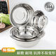 Muke 304 stainless steel basin thickened non-magnetic multi-purpose basin canteen soup bowl household instant noodle bowl rice basin bowl soup basin egg beating basin 304 food grade stainless steel 20CM 3 pieces