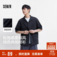 森马（Semir）短袖衬衫男松弛肌理感度假风衬衣2025夏上衣纯色百搭109325104103