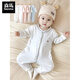 Semir children's spring and autumn baby pure cotton jumpsuit for boys and girls, long-sleeved romper, newborn baby outing home clothes, coffee color 66cm