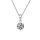 I Dopt950 platinum diamond necklace 1 carat classic six-claw diamond pendant for my wife and girlfriend on Valentine's Day Classic six-claw-1 carat necklace