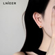 Lnieer gradient crystal gourd earrings for women, unique light luxury design, metaphysical wealth earrings, high-end ear jewelry, gradient citrine gourd earrings, S925 silver needle