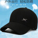 Hat Men's Baseball Cap Spring and Autumn Sun Shade Hat Middle-aged and Elderly Casual Outdoor Sun Hat Peaked Cap Fishing Hat Black