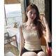 Lace inner camisole for women 2025 new style without breast pad design niche and beautiful top summer white big bow S Recommendation (80-95) Jin Jin is equal to 0.5 kg