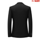BOSS Italian Slim Small Suit Men's 2025 New Spring and Autumn Wear Business Casual Suit Jacket Wedding Dress Black M 170