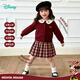 Disney Children's Clothing Winter Girls' Sweater Dress Prep Two-piece Christmas and New Year's Eve Suit Red 100