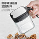 Sungsa Japanese moisture-proof seasoning jar sealed salt jar seasoning box glass home kitchen high-end seasoning jar seasoning jar seasoning jar * 3 free stainless steel spoon + waterproof sticker
