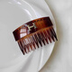 Xiaopanda gold label letter H acetic acid hair comb for women, anti-slip, toothed forehead bangs, one-word clip for short hair, embarrassing hair clip, wine red hair comb