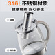SUPOR health pot tea boiler stewing all-in-one teapot kettle office glass flower teapot 2000W strong fire and rapid boiling 316L stainless steel 24 hours appointment pot memory 2L cost-effective model