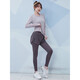 Vanstic Herbst und Winter Neue Fitnesskleidung für Frauen Internet Promi Lose Sportswear Langarm professionelles Training Yoga Set Grey Blue + Dunkelgrau Blau dreiteils Set TC15908 S