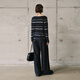 Mai Meng MM silk cashmere striped lazy casual sweater sweater top autumn and winter 5GA934761 Navy blue 5GA934762 M
