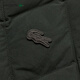 LACOSTE French Crocodile Men's 25 Autumn New Shirt Collar Quilted Goose Down Jacket | BH2540 L7A/Brown Green S 46