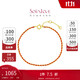 Chow Tai Fook SOINLOVE minimalist braided red rope good luck red 18K gold bracelet VE197