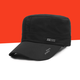 Hats for middle-aged and elderly people, spring and autumn outdoor leisure flat-top sun visors for dads and old men, 2025 new men's peaked caps, hot-selling models - black, can be worn in all seasons, comfortable and breathable
