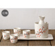 Aoyanlai Japanese sake pot ceramic Japanese wine set home restaurant sake cup warm wine pot small wine glass white wine glass red plum wine set 7 pieces