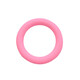 Silicone teether food grade hole ring chewing gum for babies to prevent falling off and bite during oral period, white