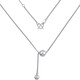Lao Fengxiang platinum hollow adjustable ball bead tassel set chain platinum jewelry white gold about 5.95g