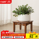 Leshengtu flower stand entrance new Chinese style solid wood floor-standing bonsai stand succulent shelf living room flower stand bay window style LA86