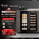 Bacchus wine cabinet embedded thermostat wine cabinet home refrigerated wine cabinet tea cabinet beer sparkling wine champagne Remy Martin small bar double door simple air-cooled frost-free YC-120 flat black glass door 120L