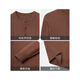 Goldlion (GOLDLION) soft and waxy lamb gold goldlion autumn and winter new men's long-sleeved sweater color henley collar pullover sweater light brown-72 M
