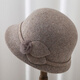Qisiman autumn and winter middle-aged and elderly hats for mothers, woolen woolen hats, thickened and warm, grandma and old lady hats, dark khaki, one size fits all, adjustable