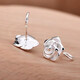 KZD Old Phoenix OFK new style 9999 sterling silver earrings, feminine rose flower silver earrings and earrings, gift to mom, anti-proof, curved hook, pure silver earrings // high quality // certificate sent, 6.239 grams is coming, the event is only one day