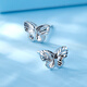 Luxury beads pt950 platinum butterfly earrings, fashionable light luxury platinum earrings, elegant and high-end gift for girlfriend 1.47g