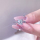 Xingmu Jewelry Spot Special Price Platinum Diamond Ring Diamond Ring Real Diamond NGTC Looking for Wedding Gifts for Lover, Wife and Girlfriend Chinese Valentine's Day Diamond Ring - 50 Points K-L Color VS Clarity 9-20 Circles Can Remark