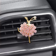 Yusenyi high-end new product crystal rhinestone ballerina car air outlet for women's car air conditioning outlet decoration pink little dancer air outlet clip 1g