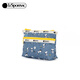 LeSportsac New Peanuts Comics Series Retro Blue Snoopy Compartment Storage Bag Clutch Peanuts Comics Happy Partner