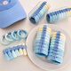 SAHANE Zuoyu rabbit style small fresh sea salt blue hair band high elastic rubber band women's seamless hair tie high ponytail sea salt series 5 pieces - blue label rabbit