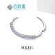 BAIQIUJIA 925 silver tanzanite silver bracelet women's sapphire bracelet silver jewelry birthday gift for girlfriend Tanzanite buckle design