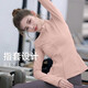 Shuangxiu Slim Yoga Jacket 2025 New Slim and High-Level Zipper Beautiful Pilates Sports and Fitness Long-Sleeved Top Ice and Snow Blue Top L 115-135