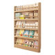 Yusenyi door back bookshelf wall storage rack wall hanging thin cabinet bedroom bookcase storage picture book shelf thickened unpainted three layers 50