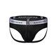 Men's underwear sexy pure desire triangle hot thong hip clip male U convex ice silk mesh low waist double thong head black S S